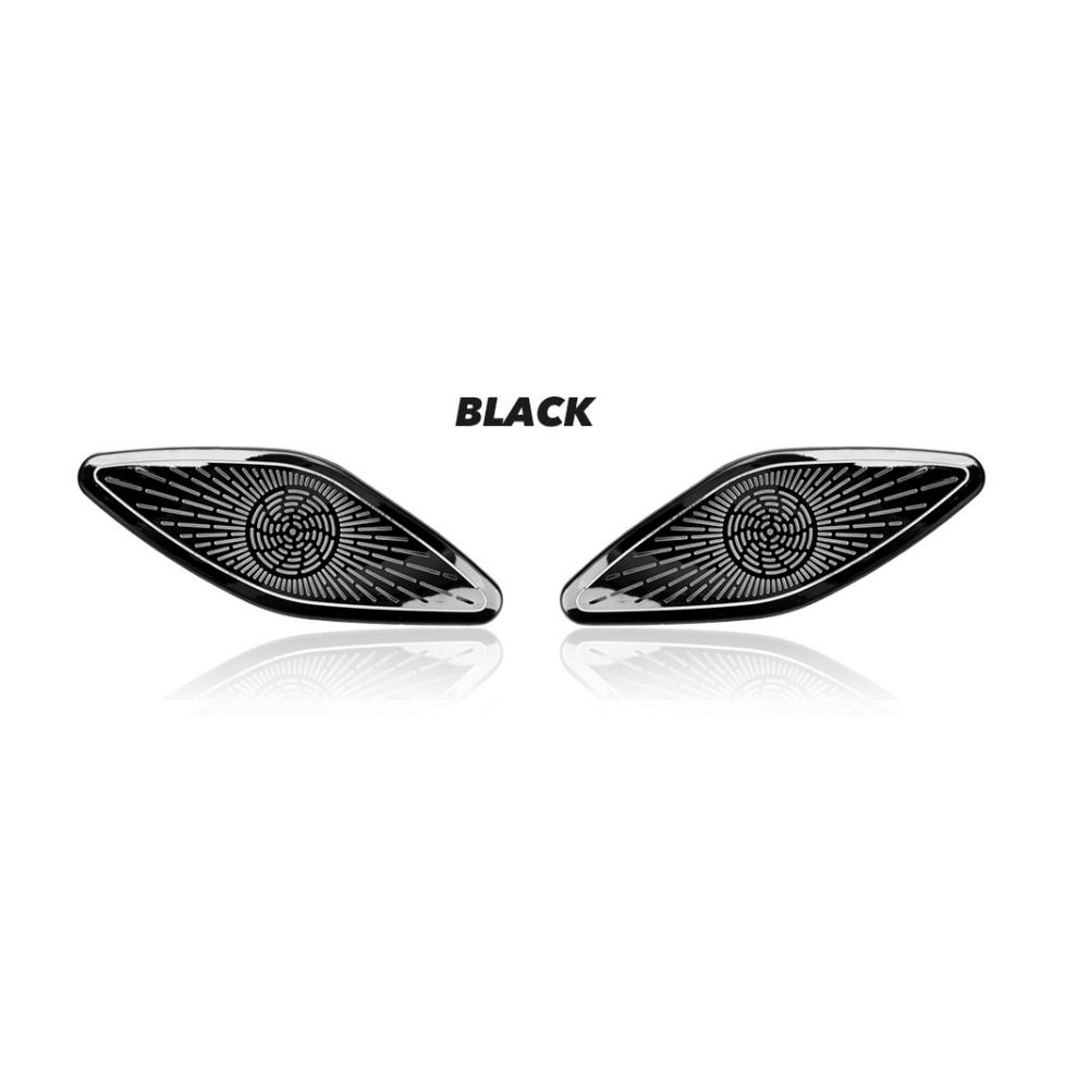 For Kia K4 2024 2025 2026 Black Silver Stainless Steel A-pillar Tweeter Speaker Cover Trim Interior Parts