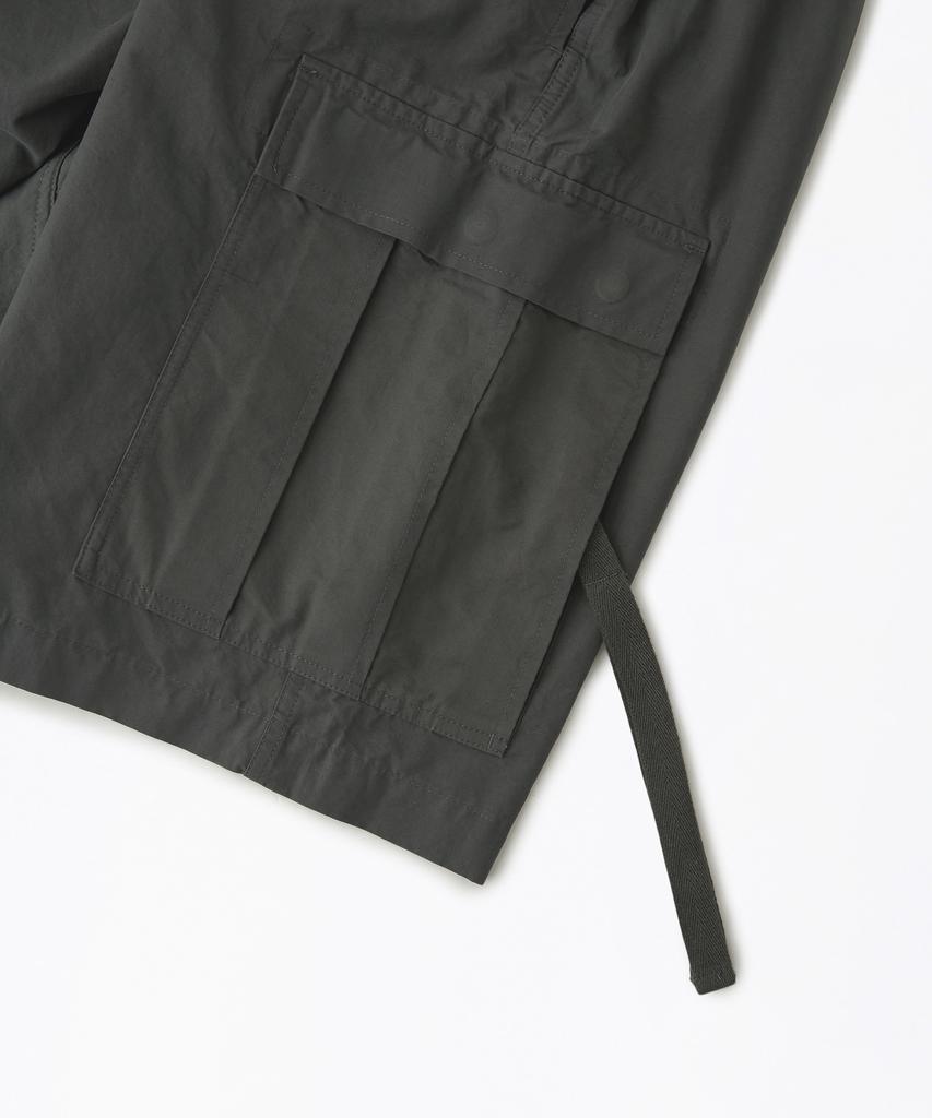 OUTSTANDING Comfort Cotton Shell Cargo Long Shorts_Charcoal