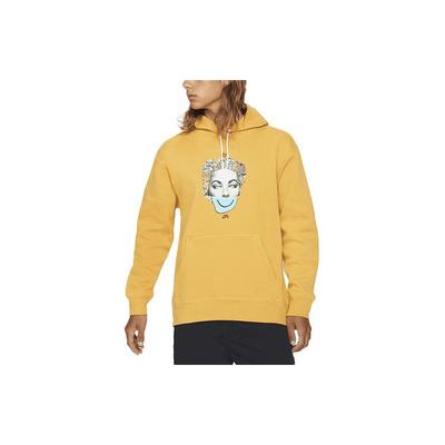 Nike SB X The Killing Floor Grafik Baskılı Kapüşonlu Sweatshirt Asya Versiyonu Erkek Kapüşonlu Sarı CW7152-213