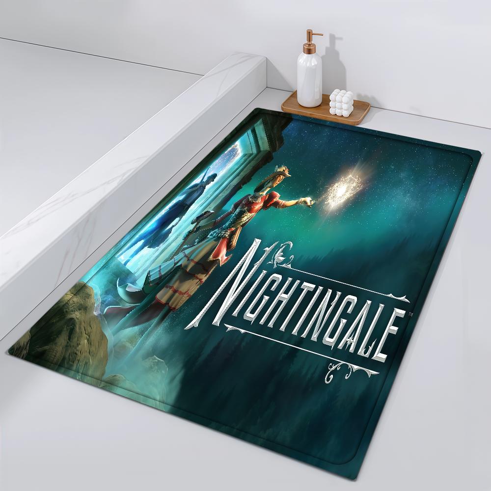 

Door Game Mat N-Nightingale Bedside Entrance Bath Floor Game Decoration Corridor Door Mat Survival Carpet Living Room Balcony 40cm x 60cm