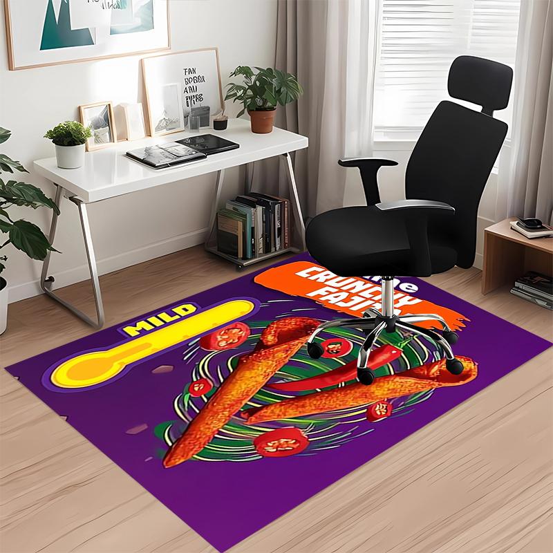 Tappeto Stampato Takis Fuego con Nome Personalizzato, per Sedia da Ufficio Soggiorno Camera da Letto Cucina Decorazioni Regali.
