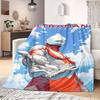 Manta de Franela de Anime Ultraman Cálida, Cómoda, Adecuada para Dormitorios, Sofás, Camas, Sillas, Picnic, Viajes