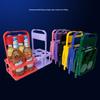 1Pcs New Basket Cup Organizer Beer Rack Bar Beverage Display Foldable Beer Bottle Carrier Plastic 4 Holes Drink Holder