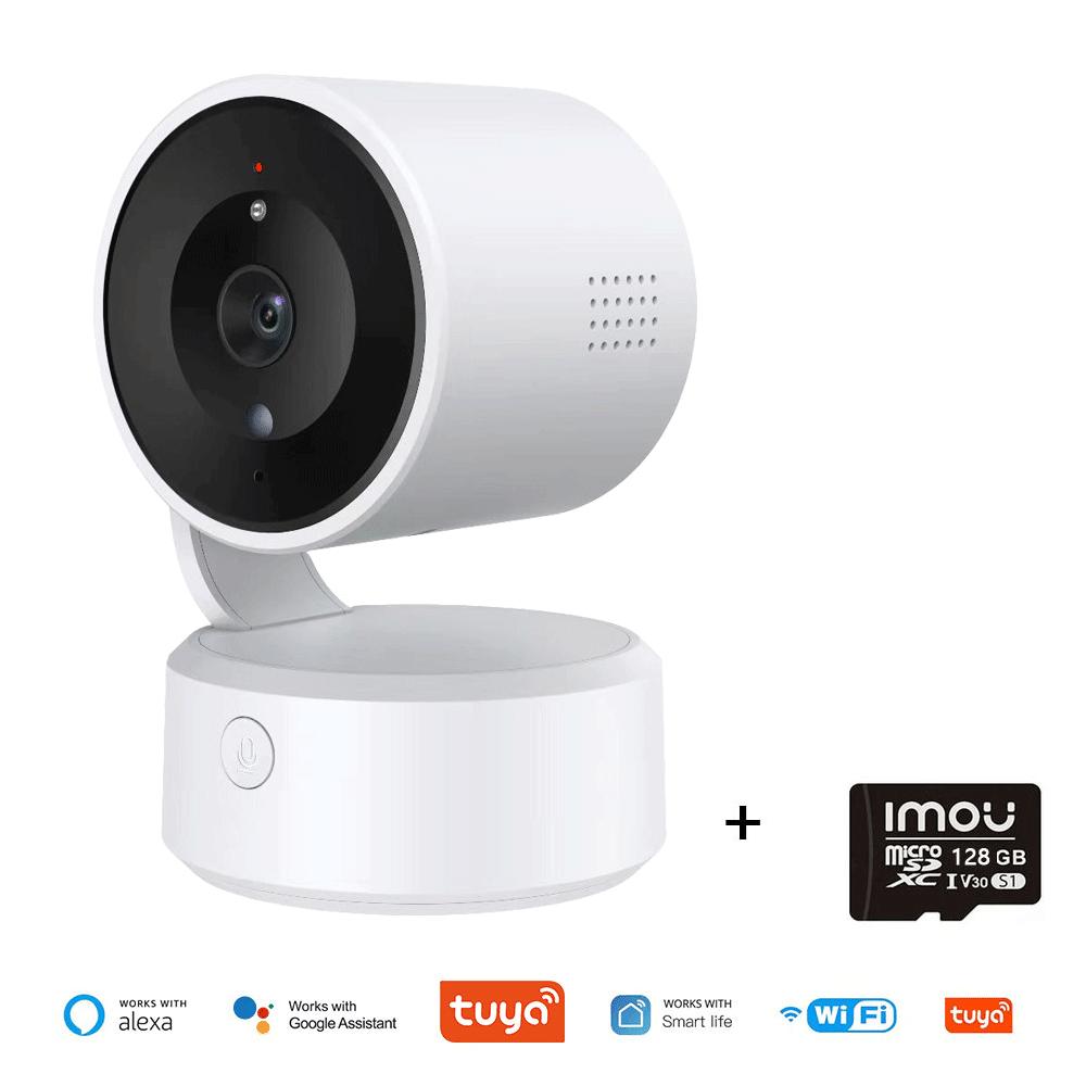 Tuya Wifi Indoor 5MP One touch call Baby Monitor Two Way Talk Security IP Camera Video Surveillance Wireless 4X Zoom Cam