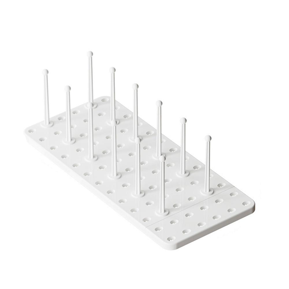 

Retractable Kitchen Sink Rack Stainless Steel Dish Drain Rack Organizer for Organized Kitchen Space and Fast Drying білий