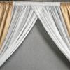 Perdele scurte moderne din tul pentru dormitor Voile elegante din tul poliester perdea transparentă pentru camera de zi Camera copiilor ALBO 400x170 cm