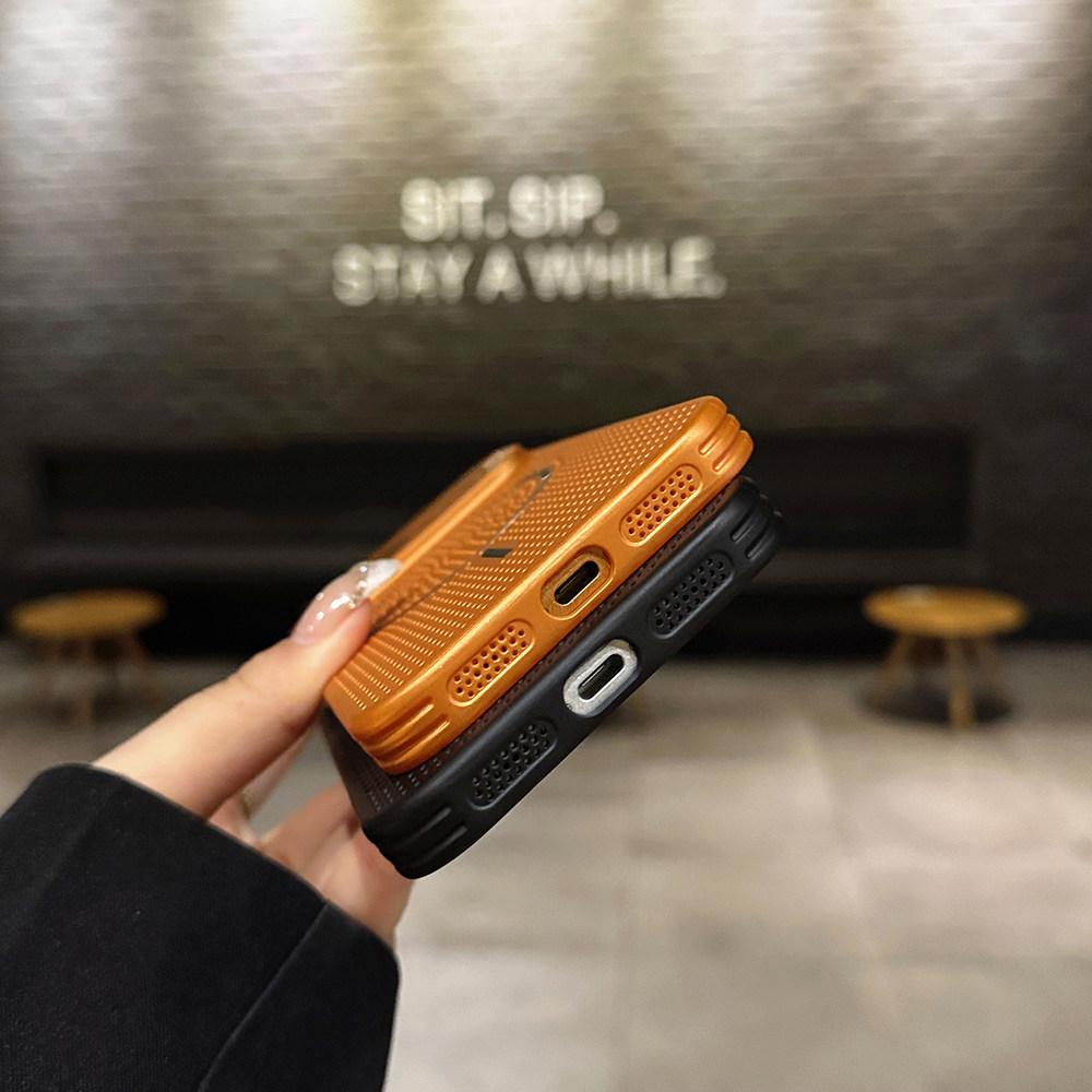 Hollow Heat Dissipation Magnetic Case for iPhone 17 Pro Max - Breathable Full Coverage PC Protection