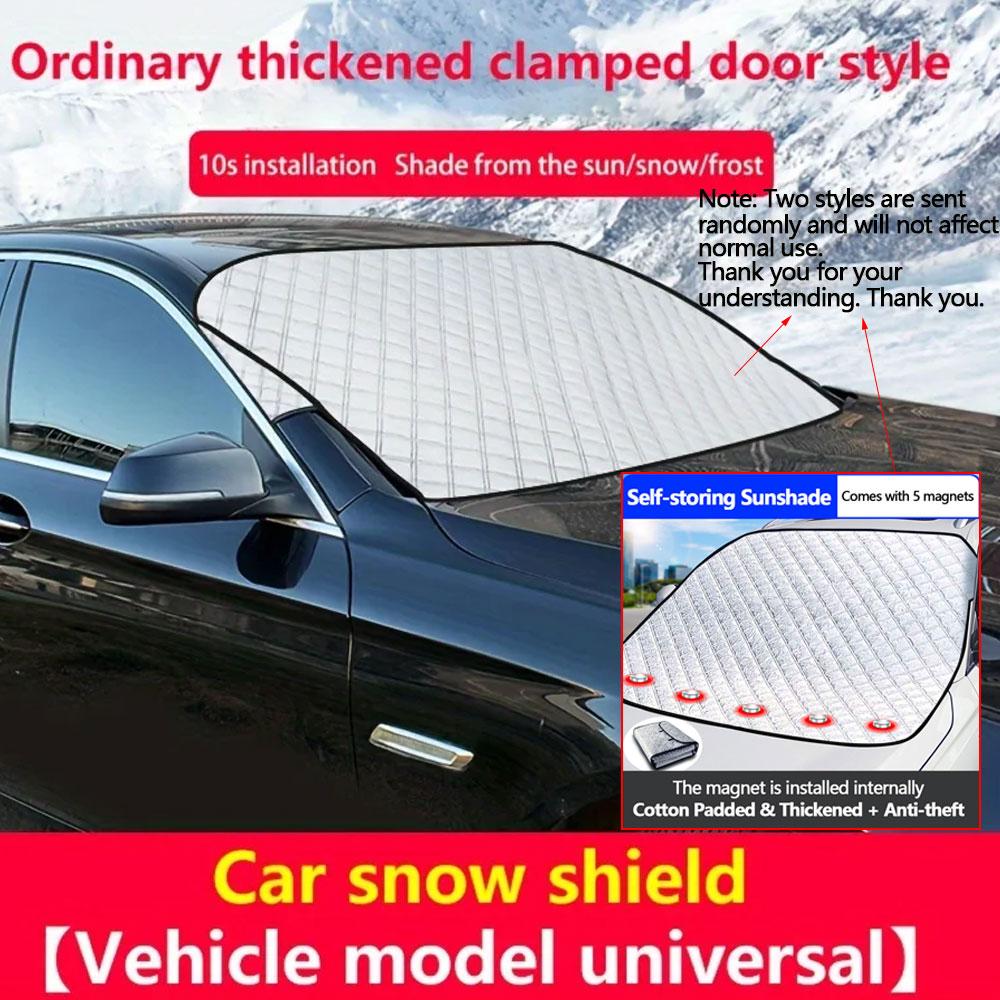 Universal Front Car Snow Frost Cover Windshield Outdoor Waterproof Winter Automobiles Exterior Protection Sunshade ProtectorWindshield Sunshades 1