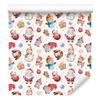 Christmas Wallpaper White, Coral, Light Gray and Cream 50x1000