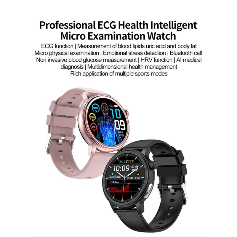 

1,39-дюймовый экран Смарт-часы IP68 Водонепроницаемые Смарт-часы с ЭКГ Частота сердечных сокращений Частота сердечных сокращений Кислорода в крови