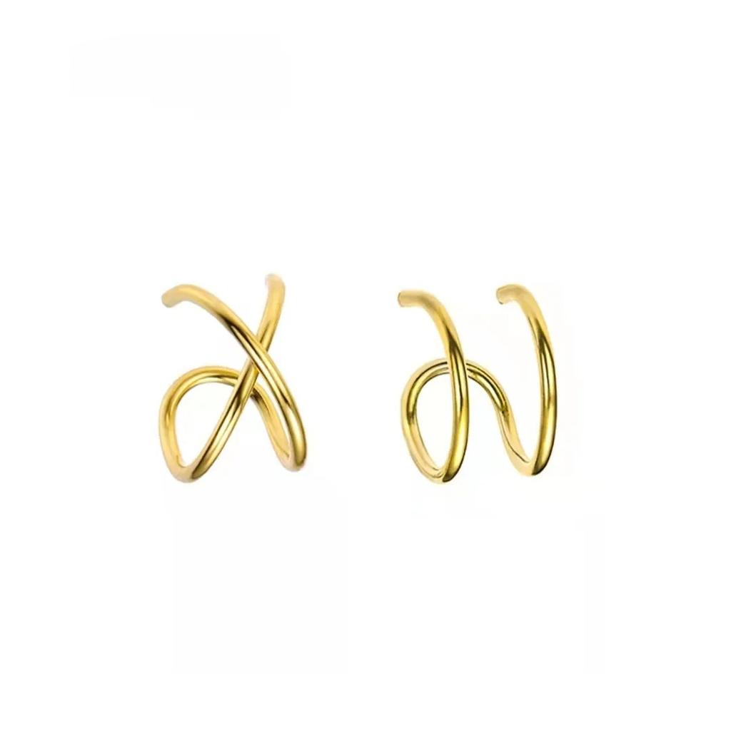 Stainless Steel C-Shaped Non Perforated Ear Clip, Women'S Simple And Creative Ear Buckle, High-Quality Cuff Earrings, Fashionable Jewelry Gifts