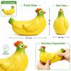 Squeezable Banana Chicken Toy Stretchy Chicken Squeeze Toy Cute Squishy Pinch Le  Kids and Adults