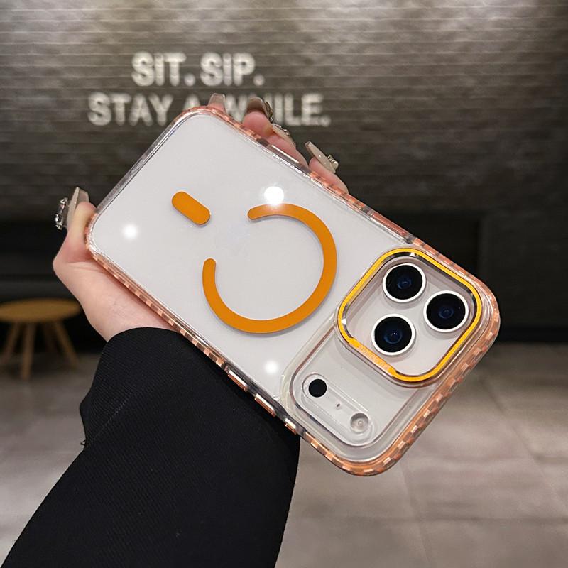 iPhone 17 Pro Max Pointillist Magnetic Transparent Anti-Slip Protective Case iPhone 16 Pro Max