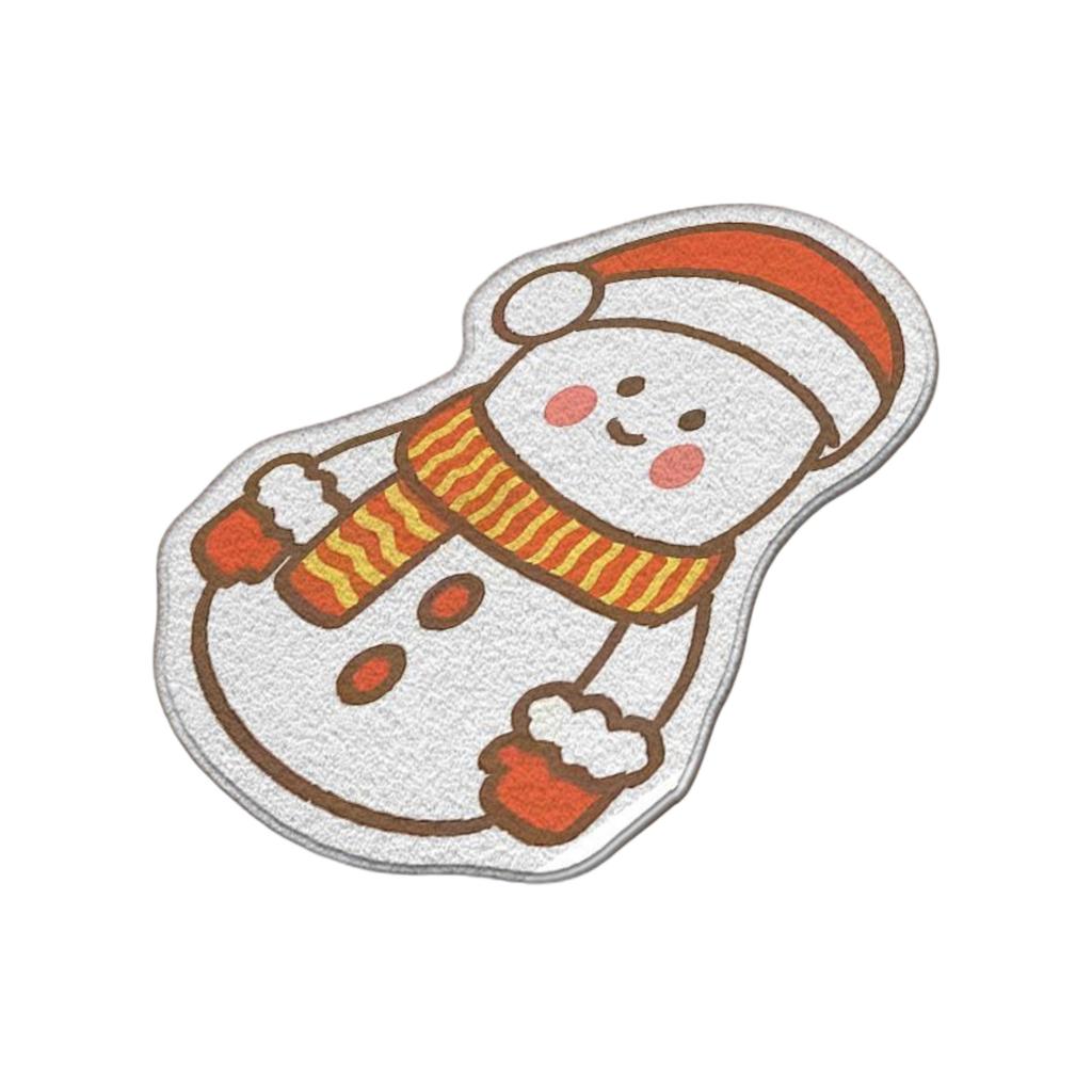 Christmas-themed Faux Cashmere Rug, Doormat, Floor Mat, Decorative Mat For Bathroom, Toilet, And Entryway.