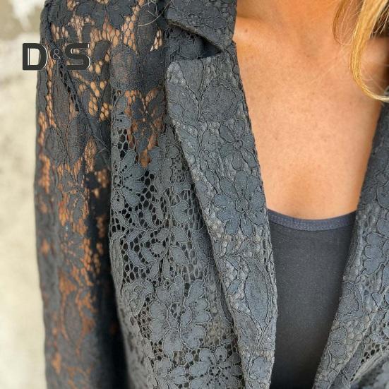 Cardigan Tendance Femme - Veste Dentelle Élégante Blazer Léger Été - Idéal Mariage Et Loisirs