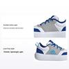 Park St Synthetic Leather Anti-Kick Wear-Resistant Low-Top Kids Skate Shoes Kids Skate Shoes Blue White Gray ID7930