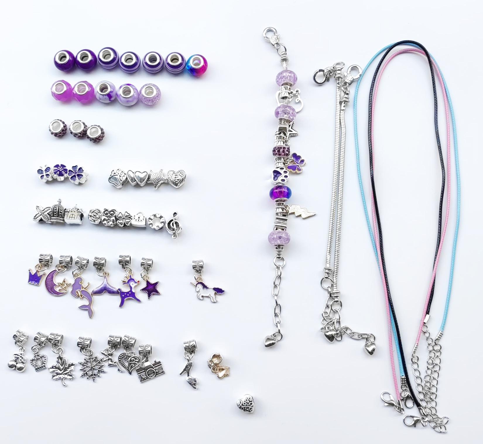 

Коробка для украшений принцессы Набор для изготовления браслетов своими руками для девочек 6-12 лет - Идеальный подарок на день рождения