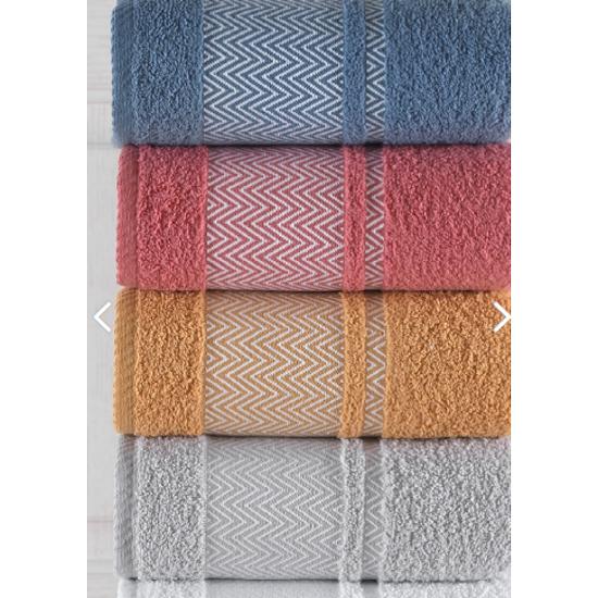 Leila Extra Soft 50x85cm 5 Pcs Hand And Face Towel Set | Cotton