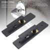 Keyed Entry Door Lever High Security Aluminum Alloy Heavy Duty Quiet Black Door Lever with Lock and Key for Bathroom Bedroom
