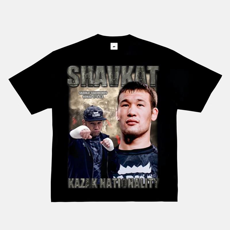 2024 New Fashion Oliveira Oliveira T-shirt UFC Printed Short Sleeve American Vintage Small Neckline Fighting Top Vintage