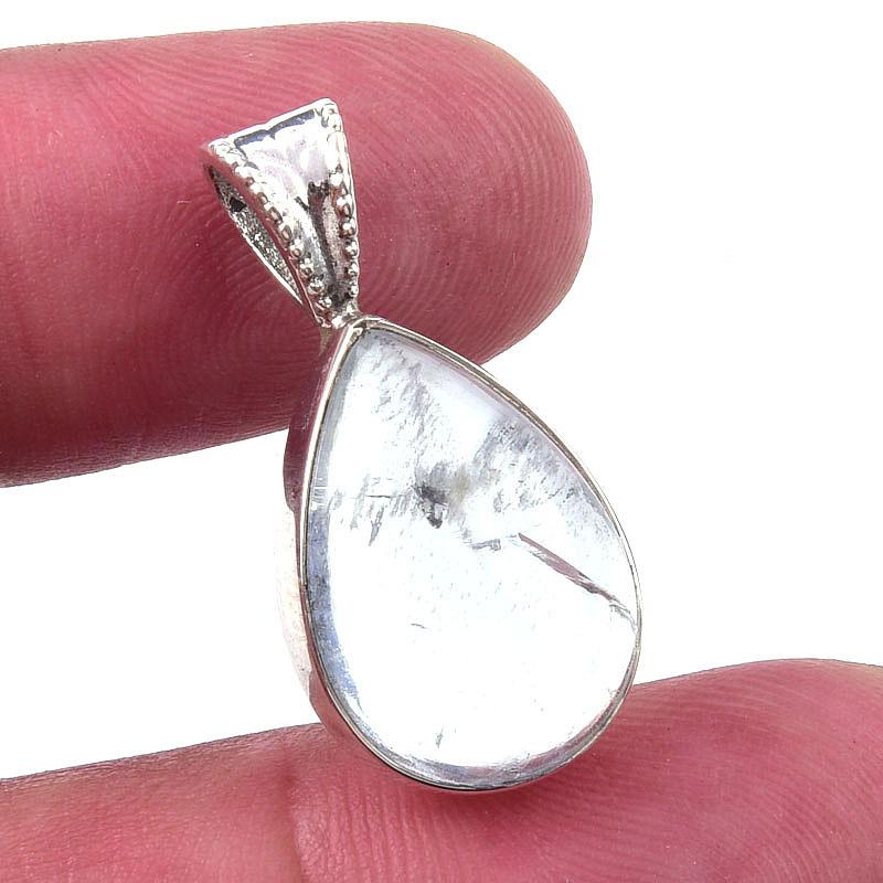 

Natural Aquamarine 925 Solid Sterling Silver Gift Jewelry Pendant 1 E1y15