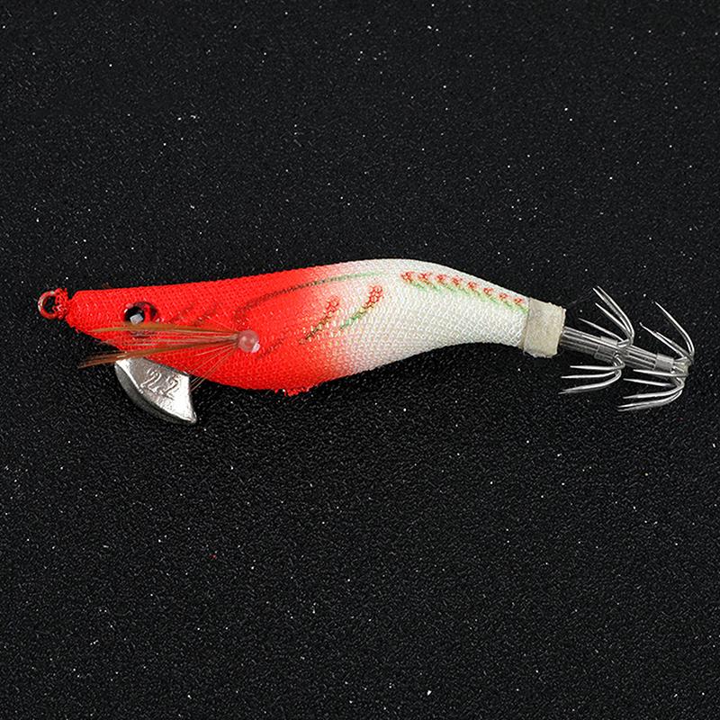 1/5Pcs Fishing Lures Wrapped Prawn Lure Octopus Shrimp Wood Baits Squid Jig Fishing Hooks For Saltwater Freshwater Fishing