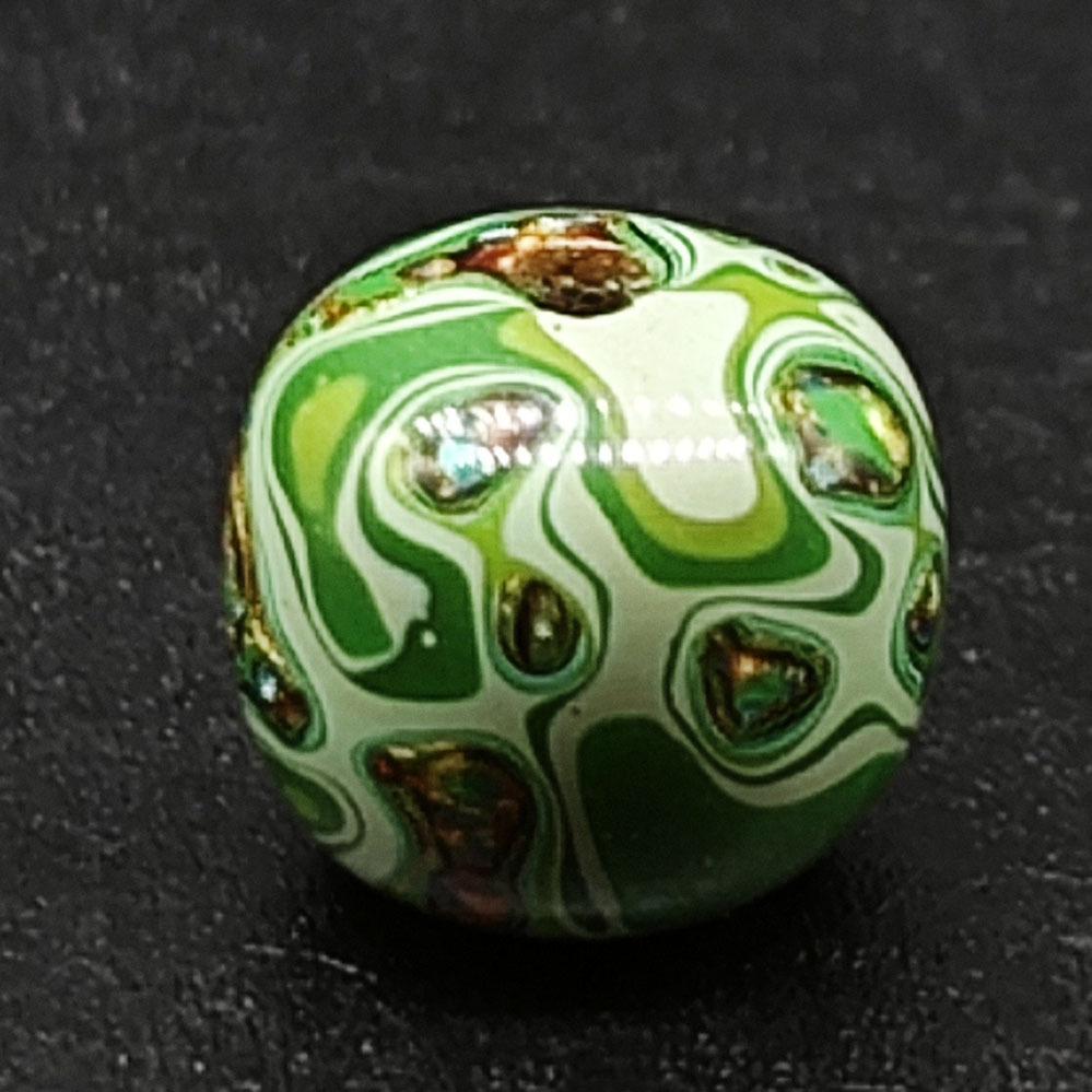 Opal Inlaid Lacquer Beads Bracelet – Natural Craft DIY Buddhist Beads, 8*9mm 8x9