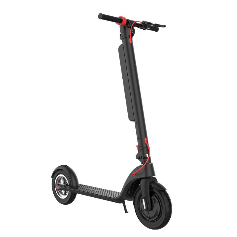 Alnsoor X8 Adult City Outdoor Electic Scooter 36V10AH Battery 350W Motor 10 Inch Road Tires Foldabe EScooter With Three second folding