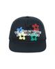 THEMUSEUMVISITOR Five Flower Arch Logo Ball Cap (Deep Navy)