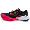 Brooks Catamount 3 Cómodas Versátiles Antideslizantes Duraderas de Caña Baja Zapatillas para Correr por Senderos Mujer Negro Rojo 1204051B007