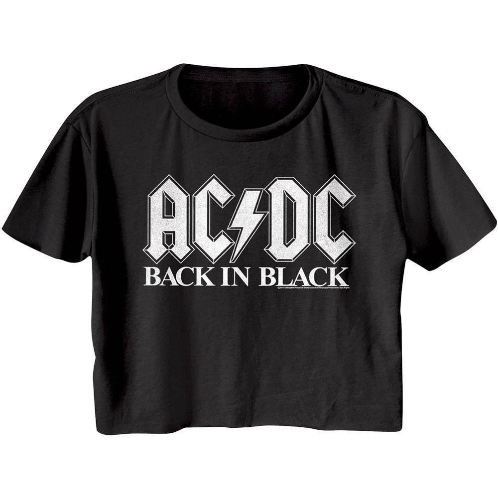 Dámský crop top ACDC Back in Black