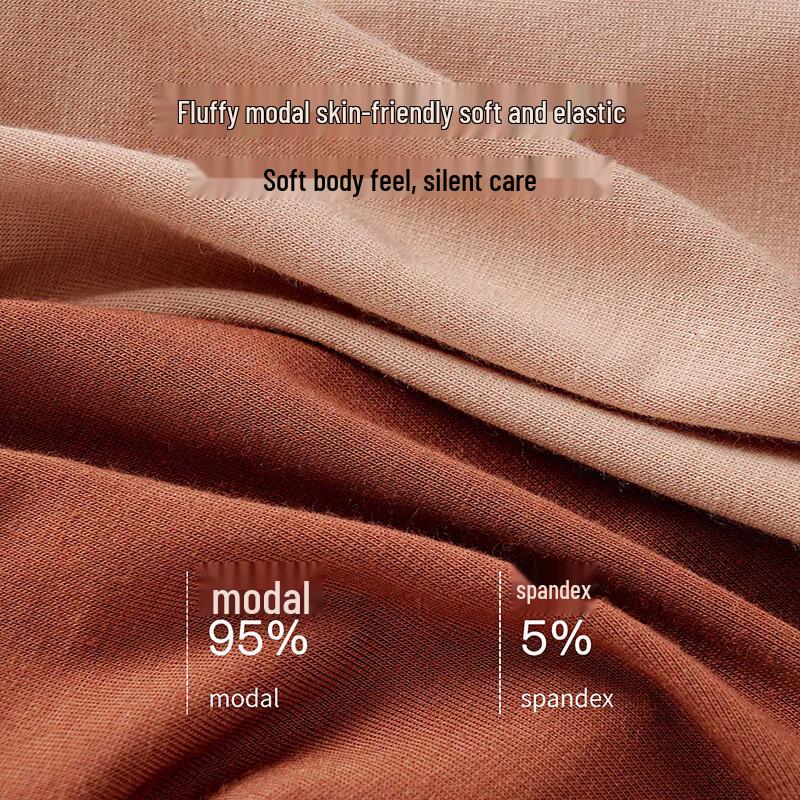 YOUNGYELL Women's High Waist Modal Seamless Tummy Control Underwear - 4 Pack