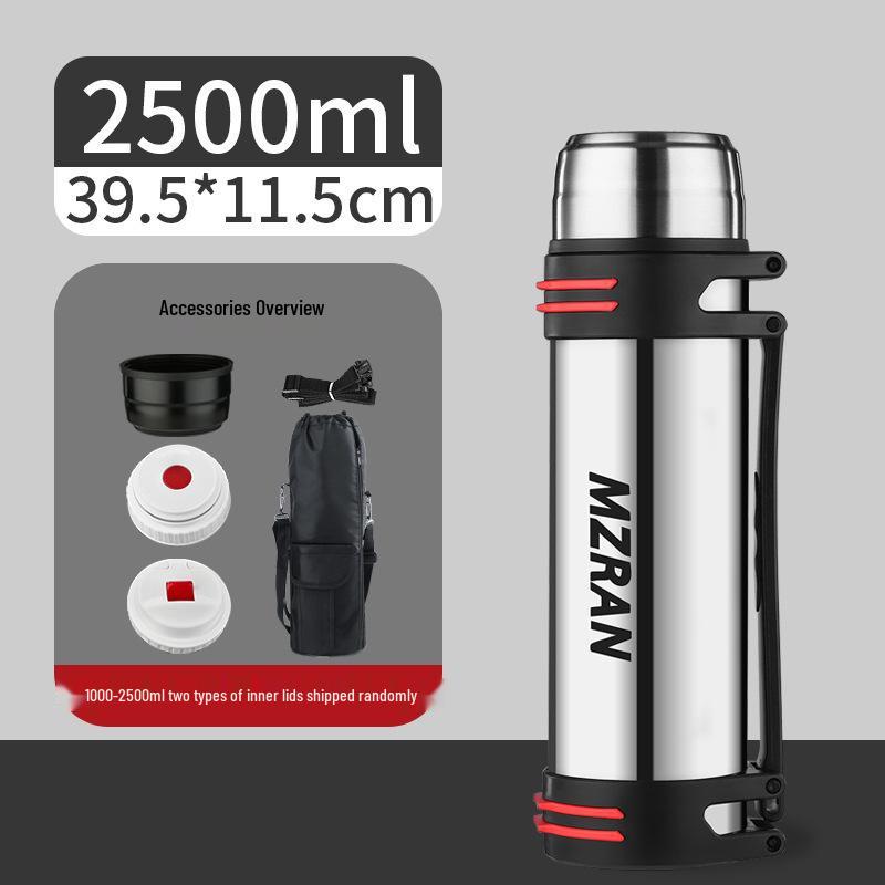 4L Stainless Steel Travel Thermos Mug for Men - Large Capacity Car Kettle Flask