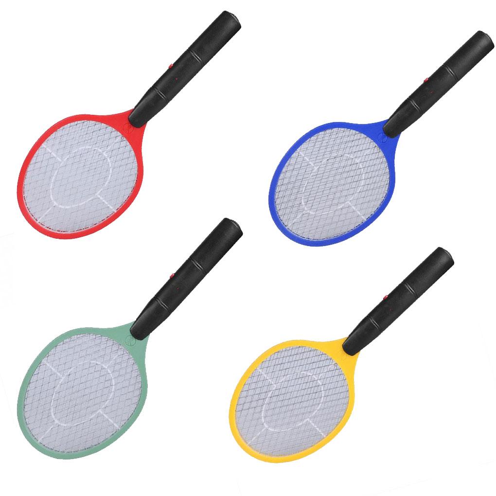 Electric Pest Swatting Pad Portable Wireless Long Handle 3 Layer Quiet Running Indicator Light Household Bedroom Racket