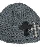 SK8ER ROCK Cross Knit Bucket Hat ((Gray))