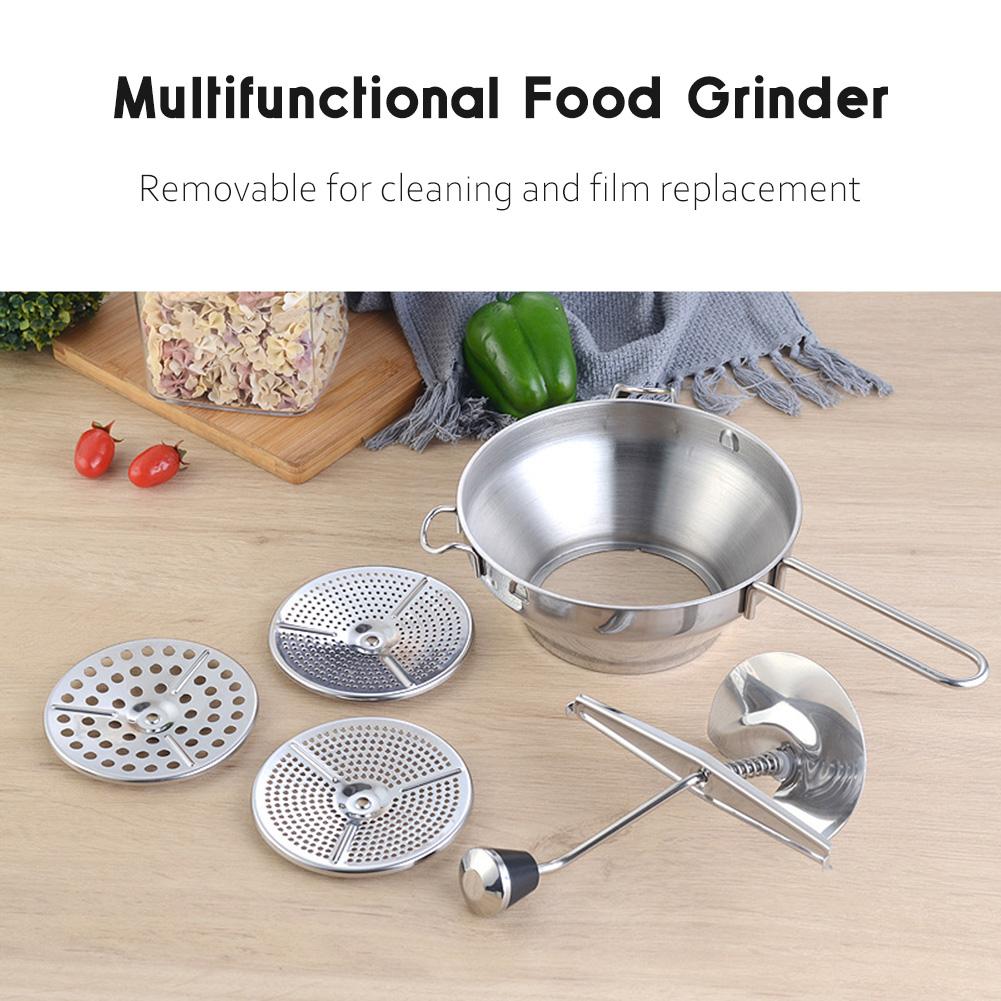 Baby Food Manual Puree Maker With Discs Effortless Manual Operation For Fresh-Purees For Fruit Vegetable C