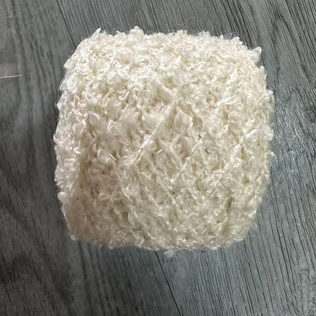 Hand-Knitted Wool Loop Yarn for Doll Hair, DIY Projects, and Scarf/Hat Knitting