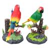 Simulation Electric Birds Toys, Desk Chirping Birds with Pen Holder, Decorative Realistic Pet Bird for School Bedroom Living Room