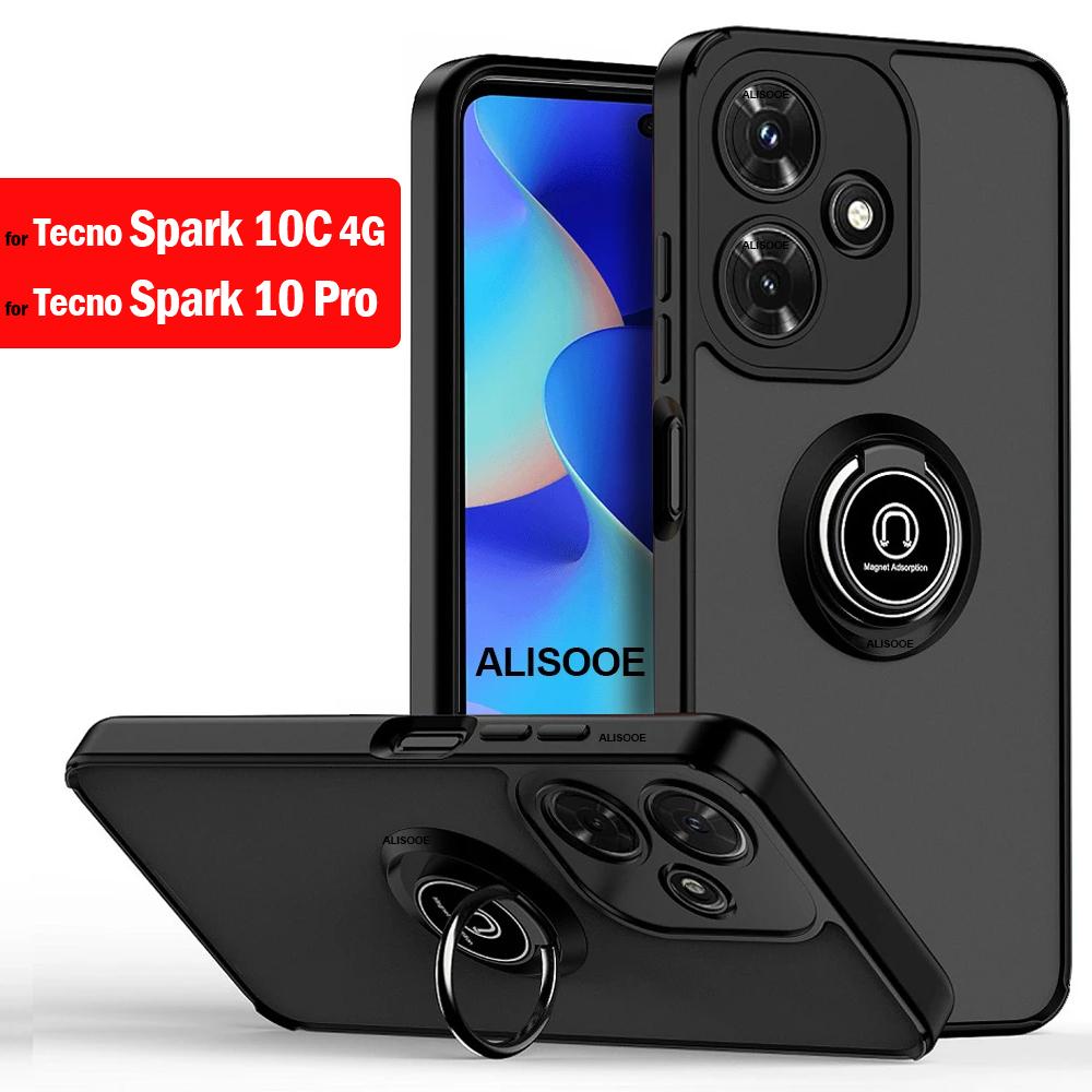 Funda for Tecno Spark 10 Pro 10C Case Magnetic Ring Stand Capa Cover for Tecno Spark 10C 10 Pro Case