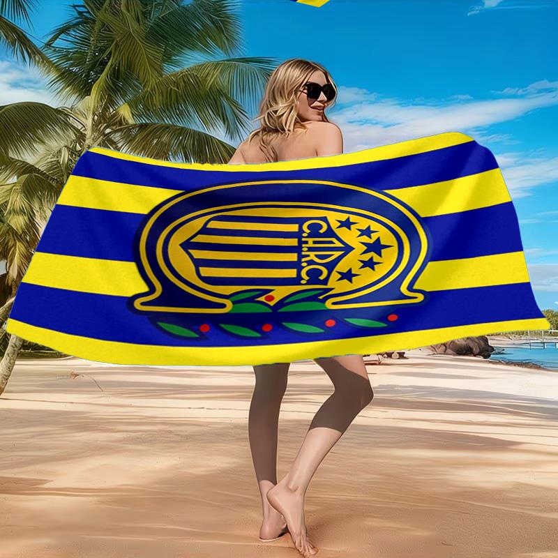 Rosario Central Crest Beach Towel, Quick-drying, Easy to Care for, Suitable for Both Fitness and Beach Vacations,Sports Essential