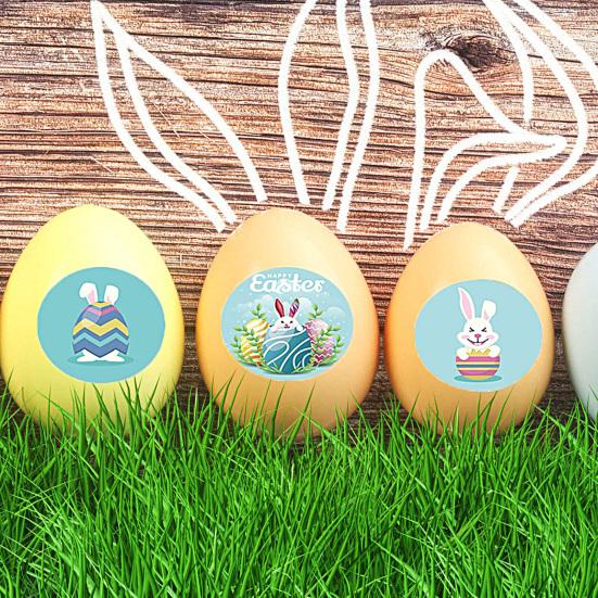 Easter Egg Pendant Creative Shape Exquisite Pattern Smooth Edge Burr Free Easy To Hang Wooden Egg Hanging Pendant Decal DIY Craft Kit Home Supplies