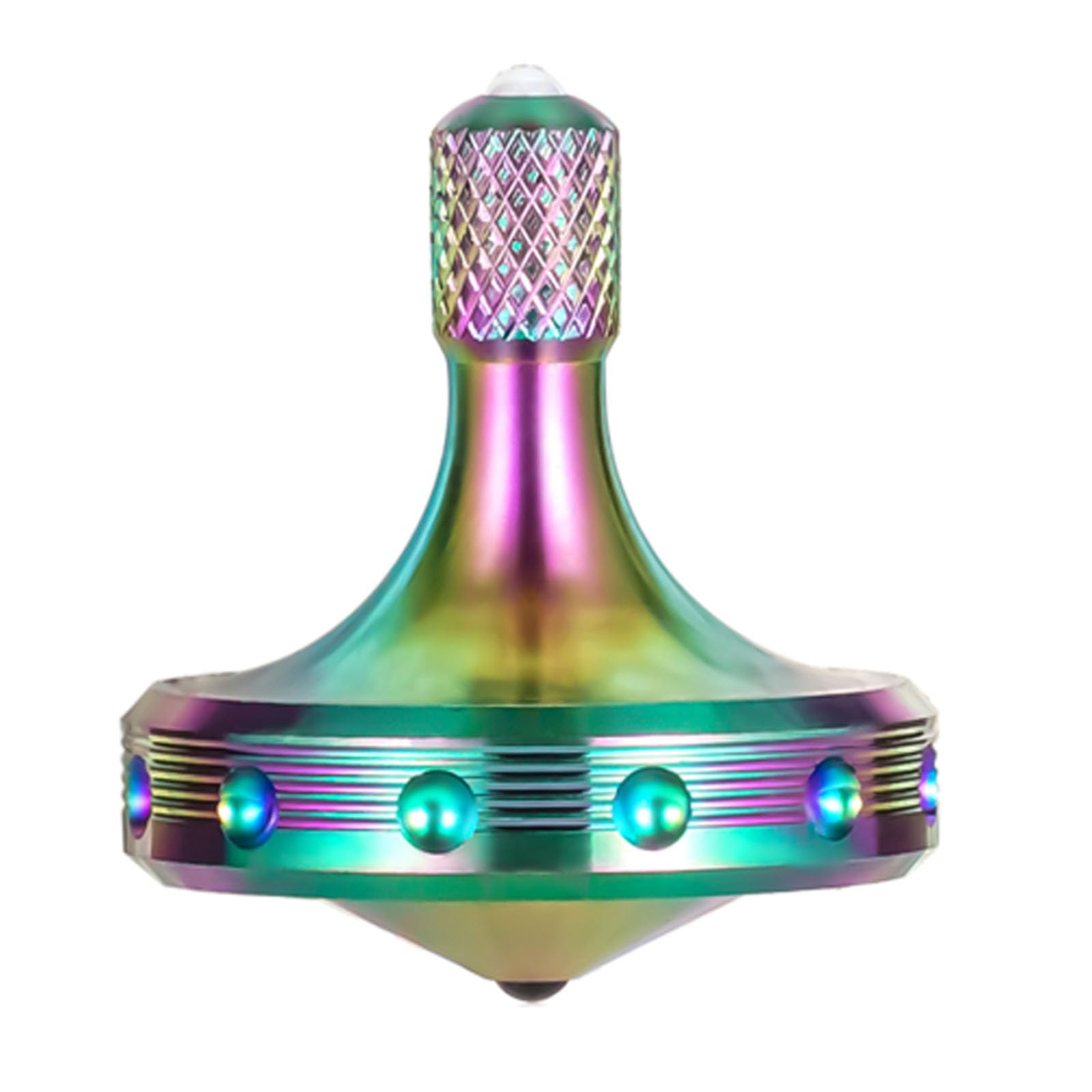 

Loqatidis Precision Metal Smooth Maximum Spin Time of Perfectly EDC Desktop Gyro Toy for Adults Unique Gift Top, Long-Lasting Spin, 8+ Minutes,