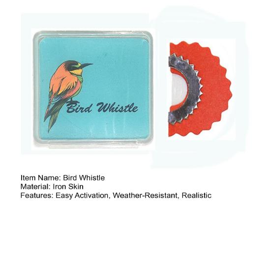 Bird Whistle Toy Metal Bird Call Imitator Realistic Chirping Sound Prop for Bird Watching Photography