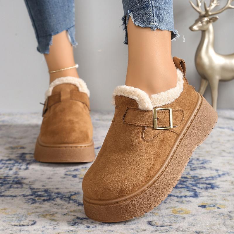 Damen Überweite Plateau Schneestiefel, Höhenverstärkende Plüschgefütterte Clogs, Winterwarme Birkenstocks Großhandel für Damen
