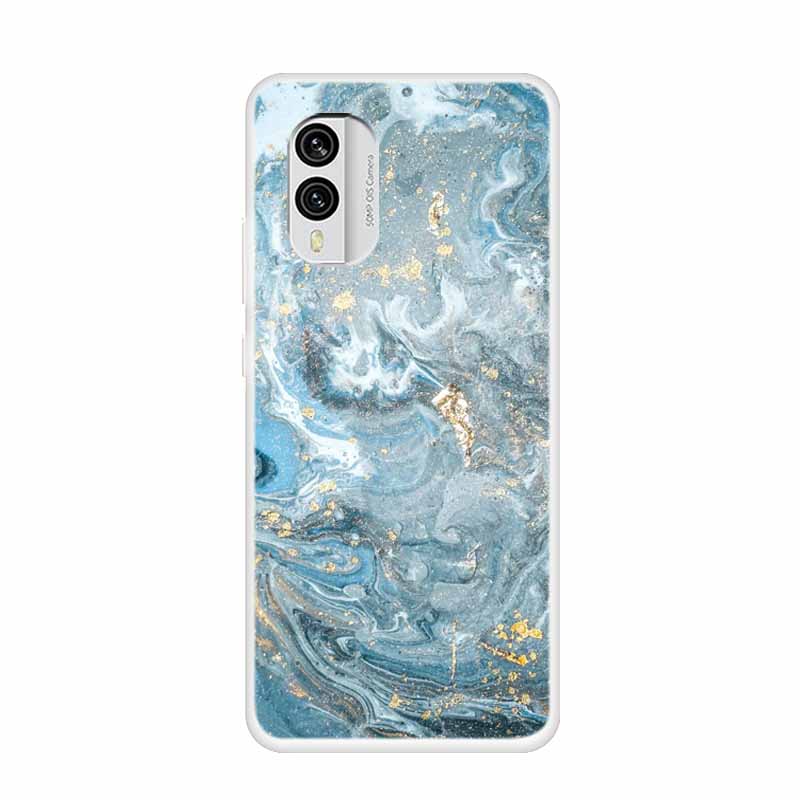 For Nokia X30 5G Case C31 C20 C10 Clear Marble TPU Soft Silicone Print Cover for NOKIA C31 X 30 Transparent Para On for NokiaX30