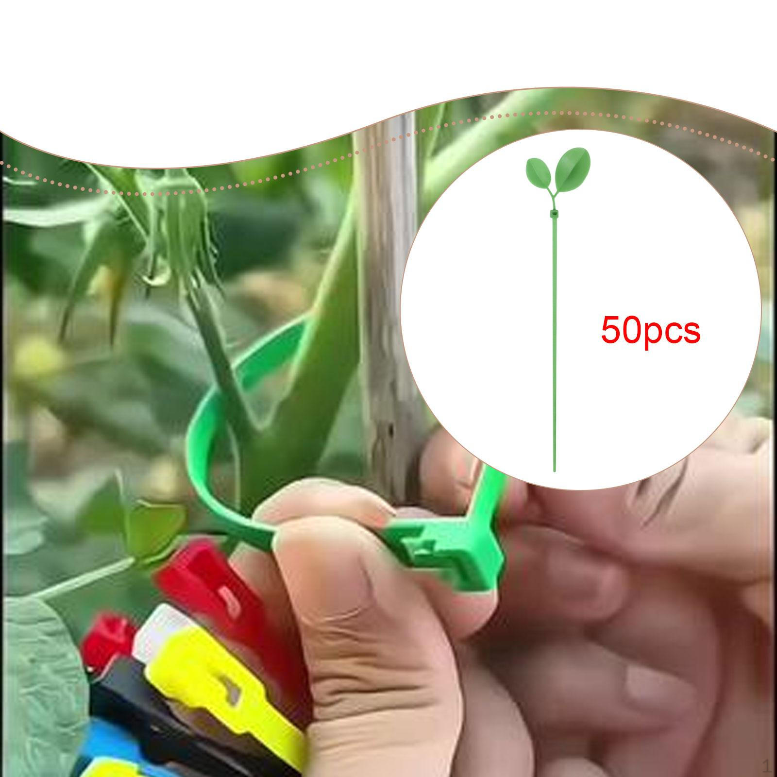 

50 шт. Подвязки для растений Премиум Многоцелевые Гибкие Сверхпрочные Органайзер для шнуров Садовые проволоки Кабель