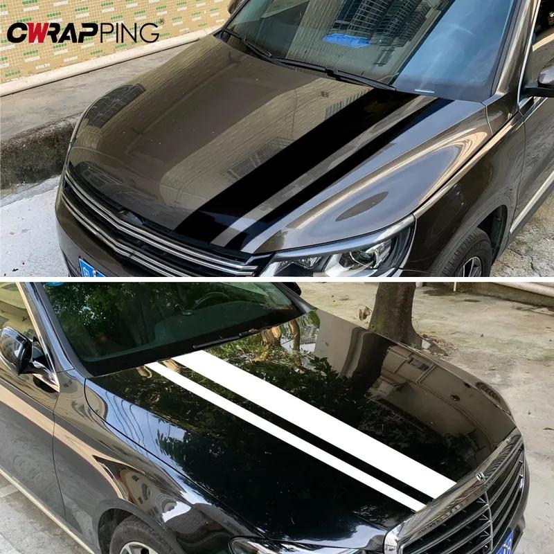 Car Hood Waist Side Decorative Sticker Waterproof Vinyl Hood Side Self-adhesive Tape Decal Car Creative Film Accessories Tool