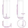 VidaXL Pieds de table de bar forme de T 2 pcs noir 40x35x(110-111) cm, pied de table, pied de table en métal, pied de 4013096