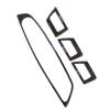 For BMW F10 2011-2017 Carbon Fiber LHD Window Switch Cover Sticker Molding Trim