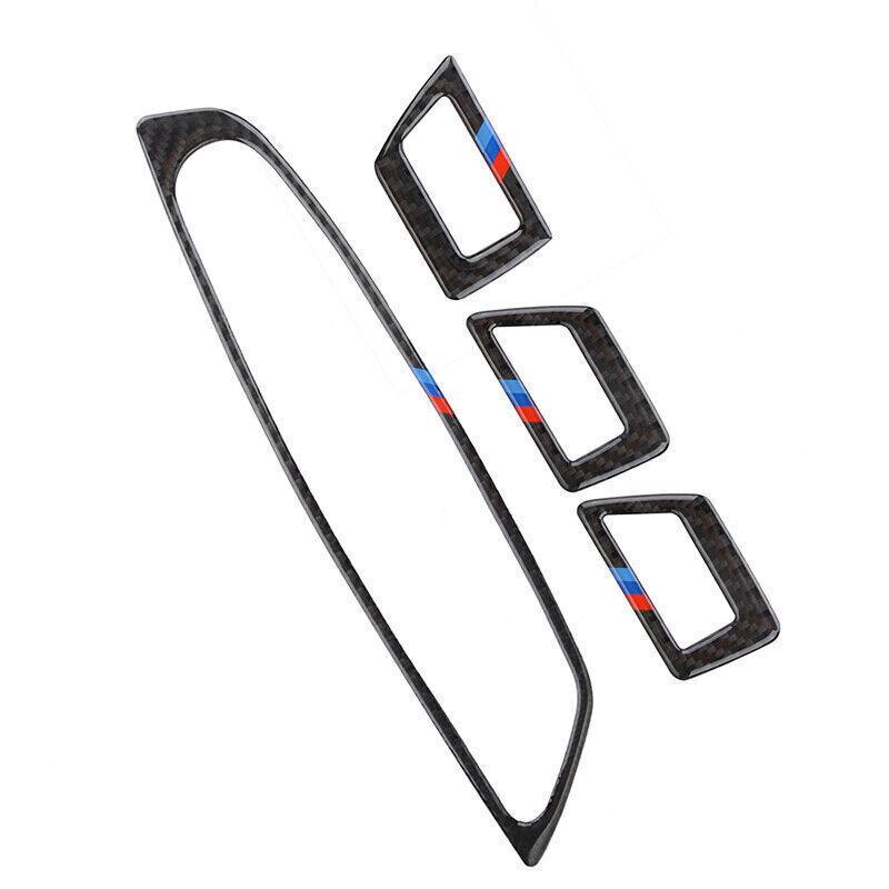 For BMW F10 2011-2017 Carbon Fiber LHD Window Switch Cover Sticker Molding Trim